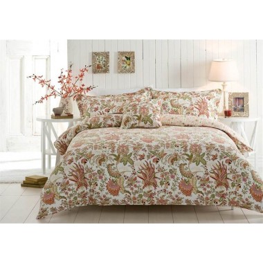 Sleeping Beauty Floretta Single Bed Quilted Q/Cover Set 